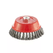 Щетка для УШМ, 150 мм, М14, "чашка", проволока 0,8 мм MATRIX 74626