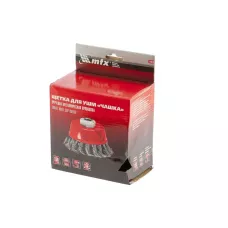 Щетка для УШМ, 150 мм, М14, "чашка", проволока 0,8 мм MATRIX 74626