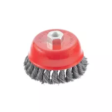 Щетка для УШМ, 100 мм, М14, "чашка", проволока 0,5 мм MATRIX 74628