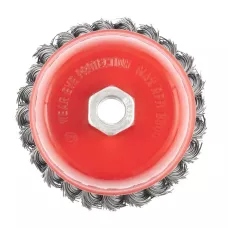 Щетка для УШМ, 100 мм, М14, "чашка", проволока 0,5 мм MATRIX 74628