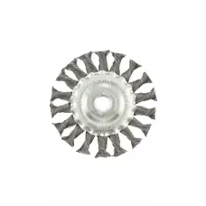 Щетка для УШМ 100 мм, М14, плоская, проволока 0,35 мм MATRIX 74631