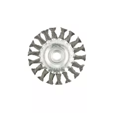 Щетка для УШМ 100 мм, М14, плоская, проволока 0,35 мм MATRIX 74631