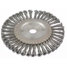 Щетка для УШМ 200 мм, посадка 22,2 мм, проволока 0,5 мм MATRIX 74638