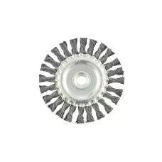 Щетка для УШМ 125 мм, М14, плоская, проволока 0,5 мм MATRIX 74640