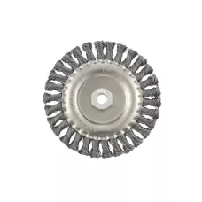 Щетка для УШМ 150 мм, М14, плоская, проволока 0,5 мм MATRIX 74641