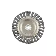 Щетка для УШМ 150 мм, М14, плоская, проволока 0,5 мм MATRIX 74641