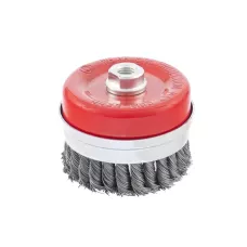 Щетка для УШМ, 100 мм, М14, "чашка", проволока 0,5 мм MATRIX 74672