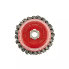 Щетка для УШМ, 100 мм, М14, "чашка", проволока 0,35 мм MATRIX 74677