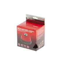 Щетка для УШМ, 100 мм, М14, "чашка", проволока 0,5 мм MATRIX 74682