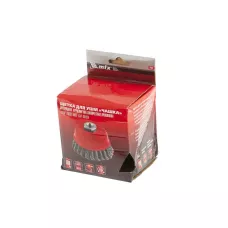 Щетка для УШМ, 100 мм, М14, "чашка", проволока 0,8 мм MATRIX 74687