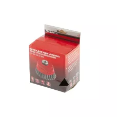 Щетка для УШМ, 125 мм, М14, "чашка", проволока 0,8 мм MATRIX 74688