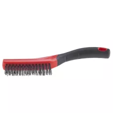 Щетка зачистная трехрядная, двухкомпонентная рукоятка MATRIX 74833