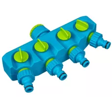 Разветвитель четырехканальный, пластиковый PALISAD 65787