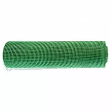 Решетка заборная в рулоне, 1 х 20 м, ячейка 15 х 15 мм, пластиковая, зеленая Россия 64512