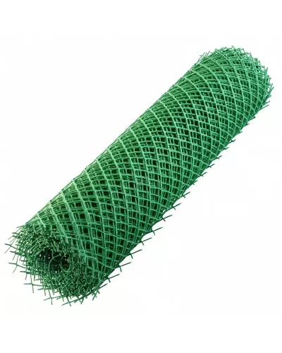 Решетка заборная в рулоне, 1.3 х 20 м, ячейка 70 х 55 мм, пластиковая, зеленая Россия 64531