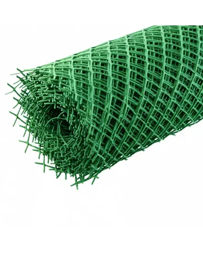 Решетка заборная в рулоне, 1.3 х 20 м, ячейка 70 х 55 мм, пластиковая, зеленая Россия 64531
