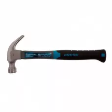 Молоток-гвоздодер GROSS, 450 г, фибергласовая трехкомпонентная рукоятка 10475