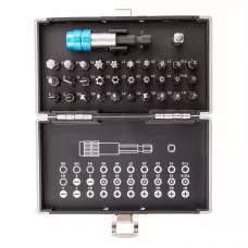 Набор бит GROSS, магнитный адаптер, сталь S2, пластиковый кейс, 32 предм. 11363