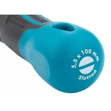 Отвертка GROSS SL5,5 x 100 мм, S2, трехкомпонентная рукоятка 12110