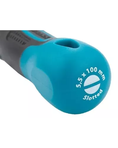 Отвертка GROSS SL5,5 x 100 мм, S2, трехкомпонентная рукоятка 12110