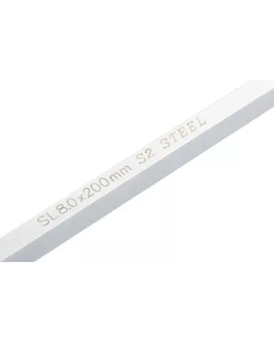 Отвертка GROSS SL8,0x 200 мм, S2, трехкомпонентная рукоятка 12123