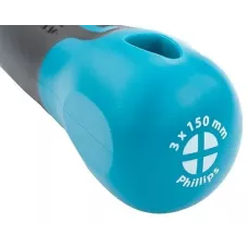 Отвертка GROSS PH3 x 150мм, S2, трехкомпонентная ручка 12149