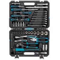 Набор инструментов GROSS 76 предметов, 120 зубьев, CrV1/4, 1/2" 14156