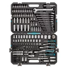 Набор инструментов GROSS 216 предметов, 120 зубьев, CrV 1/2", 3/8", 1/4" 14157