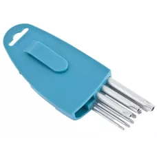 Набор ключей имбусовых GROSS TORX-TT, 9 штук: T10-T50, удлиненные, S2, сатинированные 16407