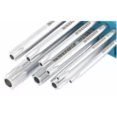 Набор ключей имбусовых GROSS TORX-TT, 9 штук: T10-T50, удлиненные, S2, сатинированные 16407