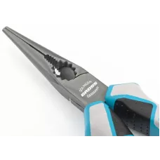 Длинногубцы прямые GROSS 170 мм, трехкомпонентные рукоятки 17170