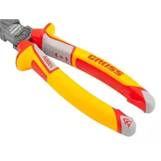 Бокорезы GROSS, диэлектрические рукоятки, до 1000 В, трехкомпонентные рукоятки, 180 мм 17582