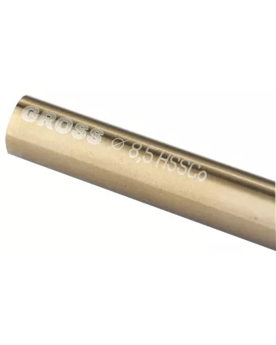 Сверло спиральное по металлу GROSS, 8,5 мм, HSS-Co 72336