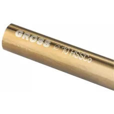 Сверло спиральное по металлу GROSS, 10 мм, HSS-Co 72343