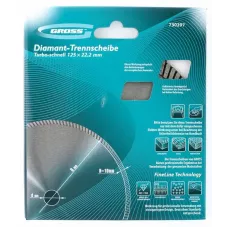 Диск алмазный GROSS 125х22,2 мм., турбо, сухое резание 730297