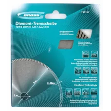 Диск алмазный GROSS 230х22,2 мм., турбо, сухое резание 730347