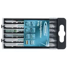 Набор полотен для электролобзика по дереву GROSS, 6шт., DIY, пластиковый кейс 78291