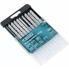 Набор полотен для электролобзика GROSS, универсальный, 10шт., Profi, пластиковый кейс 78294
