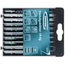 Набор полотен для электролобзика GROSS универсальный, 10шт., DIY, пластиковый кейс 78295