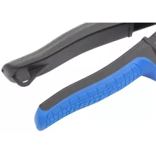 Ножницы по металлу GROSS "PIRANHA", 250мм, прямой и правый рез, сталь - СrMo, двухкомпонентные рукоятки 78323