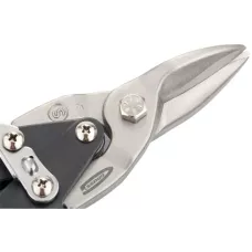 Ножницы по металлу GROSS "PIRANHA", 250мм, прямой рез, сталь - CrMo, двухкомпонентные рукоятки 78325