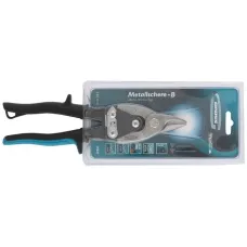 Ножницы по металлу GROSS "PIRANHA", 230мм, прямой усил.рез (BULLDOG), сталь - СrMo, двухкомп. рук-ки 78327