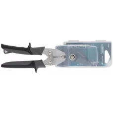 Ножницы по металлу GROSS "PIRANHA", усиленные, 255 мм, прямой и левый рез, сталь-СrMo, двухкомпонентные рукоятки 78349