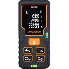 Дальномер Ermenrich Reel GD80 (80м, красный лазер, замеры S/V, +/-, 20знач., 2xAAA)