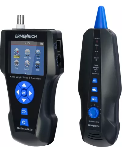 
					Измеритель длины кабеля Ermenrich NetGeeks NL80									