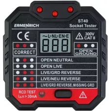 Тестер розеток Ermenrich Zing ST40
