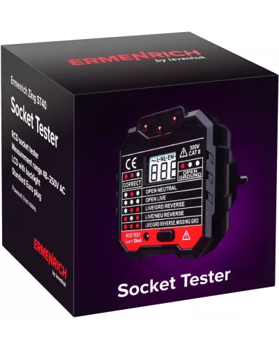 
					Тестер розеток Ermenrich Zing ST40									