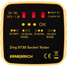 Тестер розеток Ermenrich Zing ST30