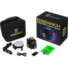 Уровень лазерный Ermenrich LV50 PRO  (505-550 Нм, IP54, 12 лучей, фиолетовый)
