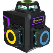 Уровень лазерный Ermenrich LV50 PRO  (505-550 Нм, IP54, 12 лучей, фиолетовый)